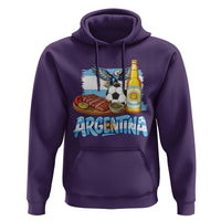 Argentine Pride Soccer And Beer Hoodie Football Fan Graphic