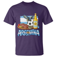 Argentine Pride Soccer And Beer T Shirt Football Fan Graphic