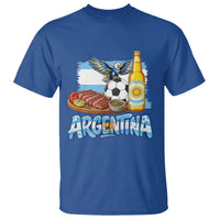Argentine Pride Soccer And Beer T Shirt Football Fan Graphic