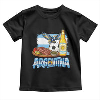 Argentine Pride Soccer And Beer Toddler T Shirt Football Fan Graphic