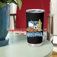 Argentine Pride Soccer And Beer Tumbler Cup Football Fan Graphic