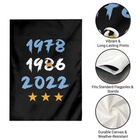 Argentina 3 Stars Champions Garden Flag 1978 1986 2022 Football Pride