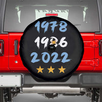 Argentina 3 Stars Champions Spare Tire Cover 1978 1986 2022 Football Pride