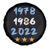 Argentina 3 Stars Champions Spare Tire Cover 1978 1986 2022 Football Pride