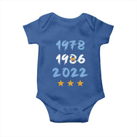 Argentina 3 Stars Champions Baby Onesie 1978 1986 2022 Football Pride