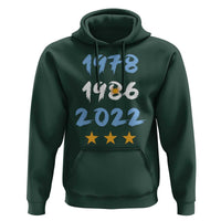 Argentina 3 Stars Champions Hoodie 1978 1986 2022 Football Pride