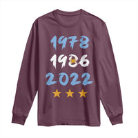 Argentina 3 Stars Champions Long Sleeve Shirt 1978 1986 2022 Football Pride