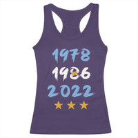 Argentina 3 Stars Champions Racerback Tank Top 1978 1986 2022 Football Pride