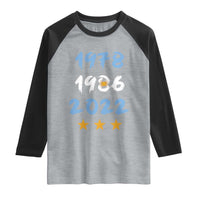 Argentina 3 Stars Champions Raglan Shirt 1978 1986 2022 Football Pride