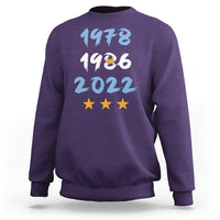 Argentina 3 Stars Champions Sweatshirt 1978 1986 2022 Football Pride