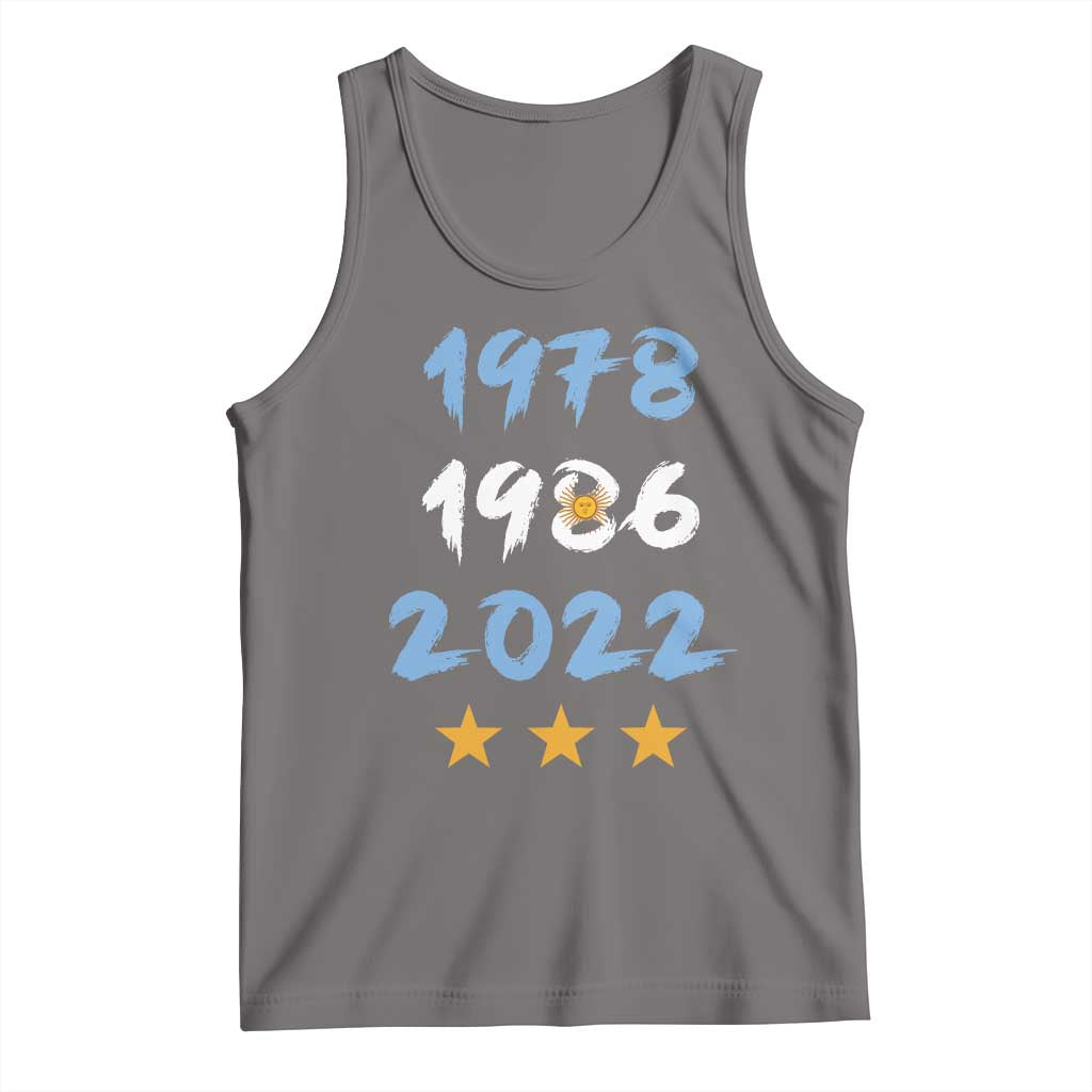 Argentina 3 Stars Champions Tank Top 1978 1986 2022 Football Pride
