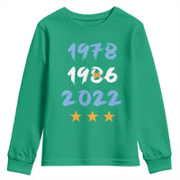 Argentina 3 Stars Champions Youth Sweatshirt 1978 1986 2022 Football Pride