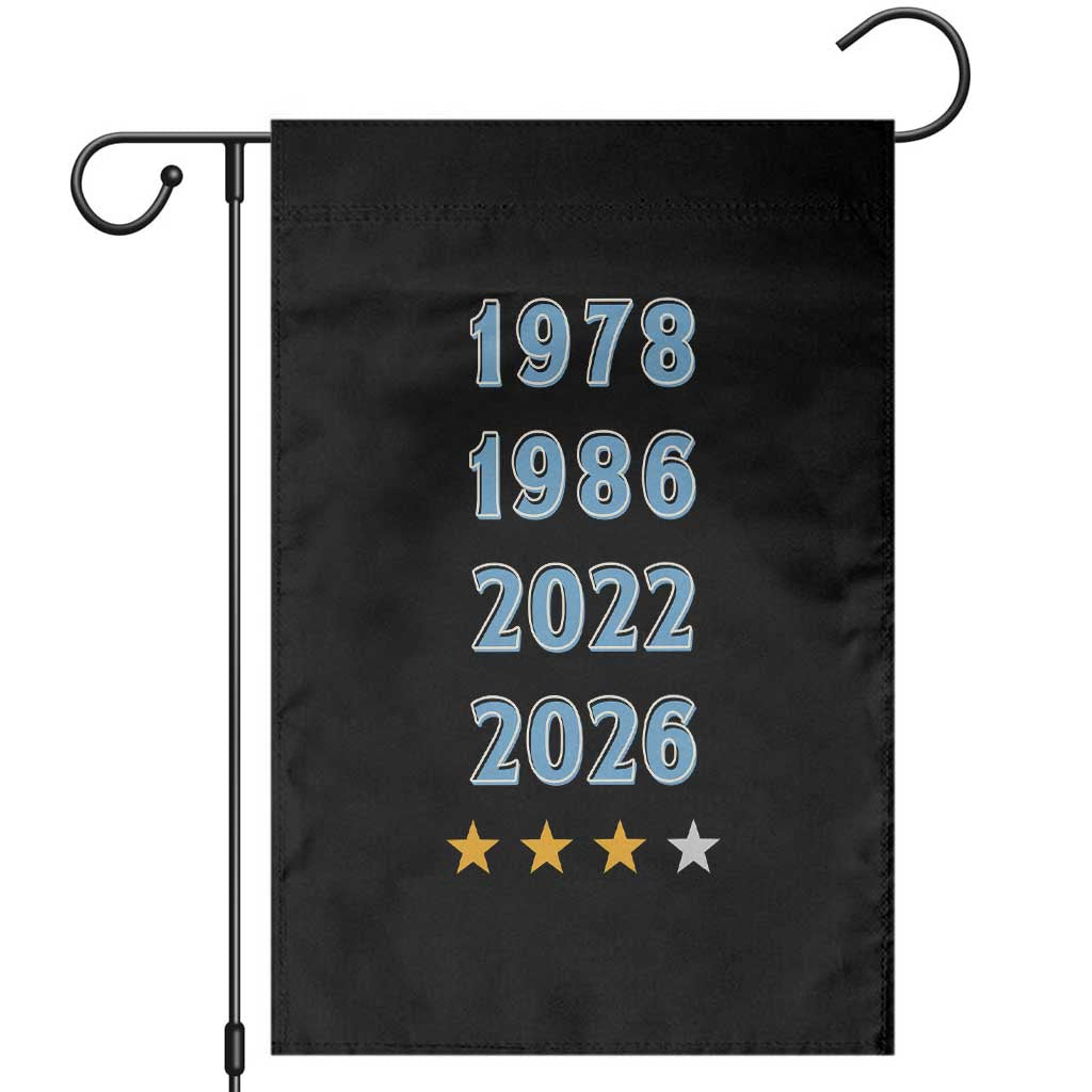 Argentina Flag Pride Soccer Garden Flag 1978 1986 2022 Future Fourth Star