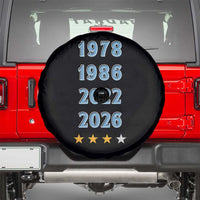 Argentina Flag Pride Soccer Spare Tire Cover 1978 1986 2022 Future Fourth Star
