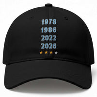 Argentina Flag Pride Soccer Baseball Cap 1978 1986 2022 Future Fourth Star