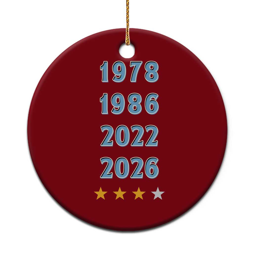 Argentina Flag Pride Soccer Ceramic Ornament 1978 1986 2022 Future Fourth Star
