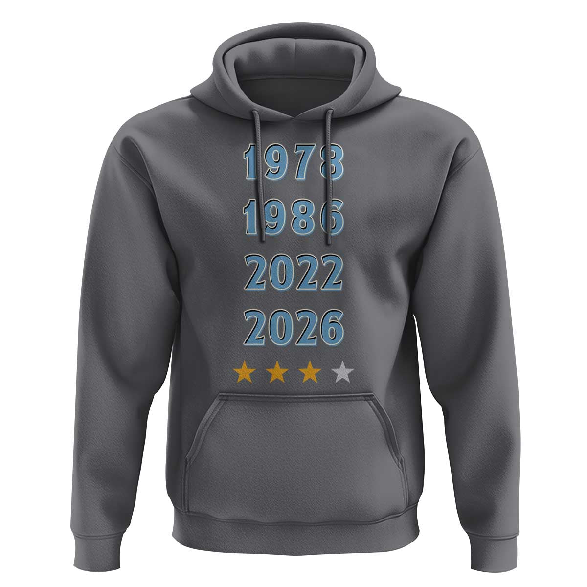 Argentina Flag Pride Soccer Hoodie 1978 1986 2022 Future Fourth Star