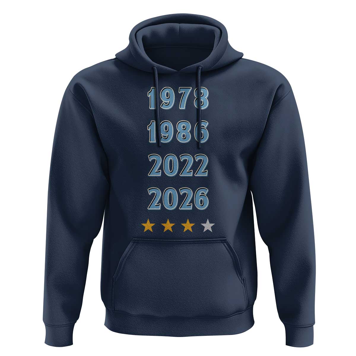Argentina Flag Pride Soccer Hoodie 1978 1986 2022 Future Fourth Star
