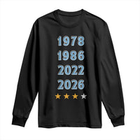Argentina Flag Pride Soccer Long Sleeve Shirt 1978 1986 2022 Future Fourth Star