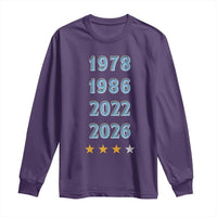 Argentina Flag Pride Soccer Long Sleeve Shirt 1978 1986 2022 Future Fourth Star