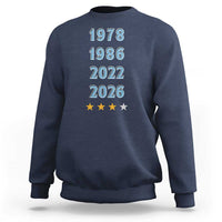 Argentina Flag Pride Soccer Sweatshirt 1978 1986 2022 Future Fourth Star