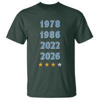 Argentina Flag Pride Soccer T Shirt 1978 1986 2022 Future Fourth Star