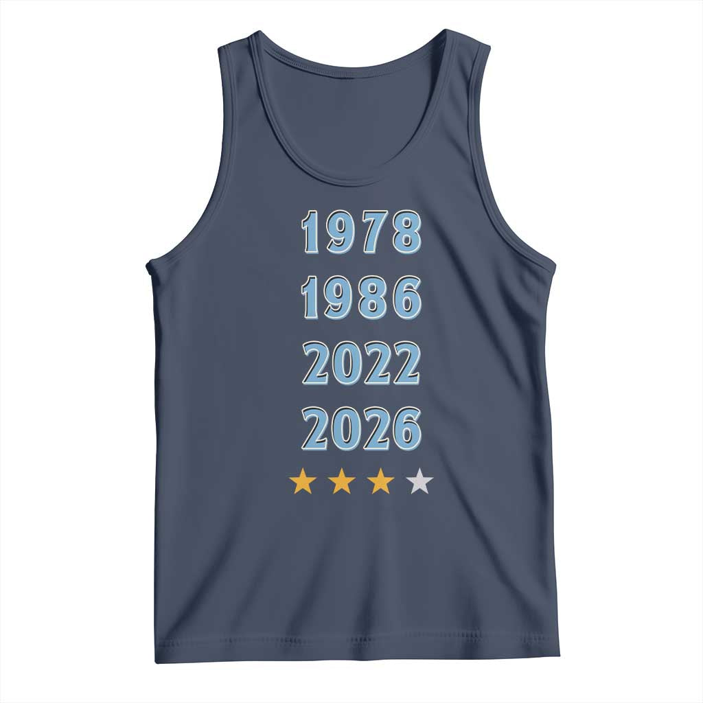 Argentina Flag Pride Soccer Tank Top 1978 1986 2022 Future Fourth Star