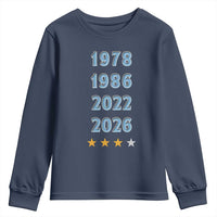 Argentina Flag Pride Soccer Youth Sweatshirt 1978 1986 2022 Future Fourth Star
