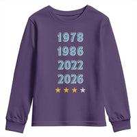 Argentina Flag Pride Soccer Youth Sweatshirt 1978 1986 2022 Future Fourth Star