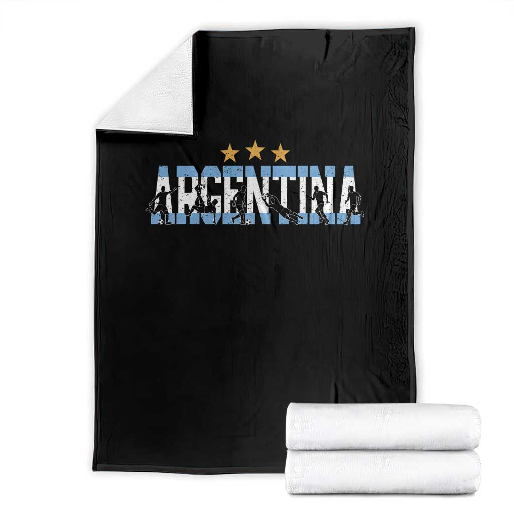 Proud Argentina Futbol Supporter National Pride Gift Throw Blanket