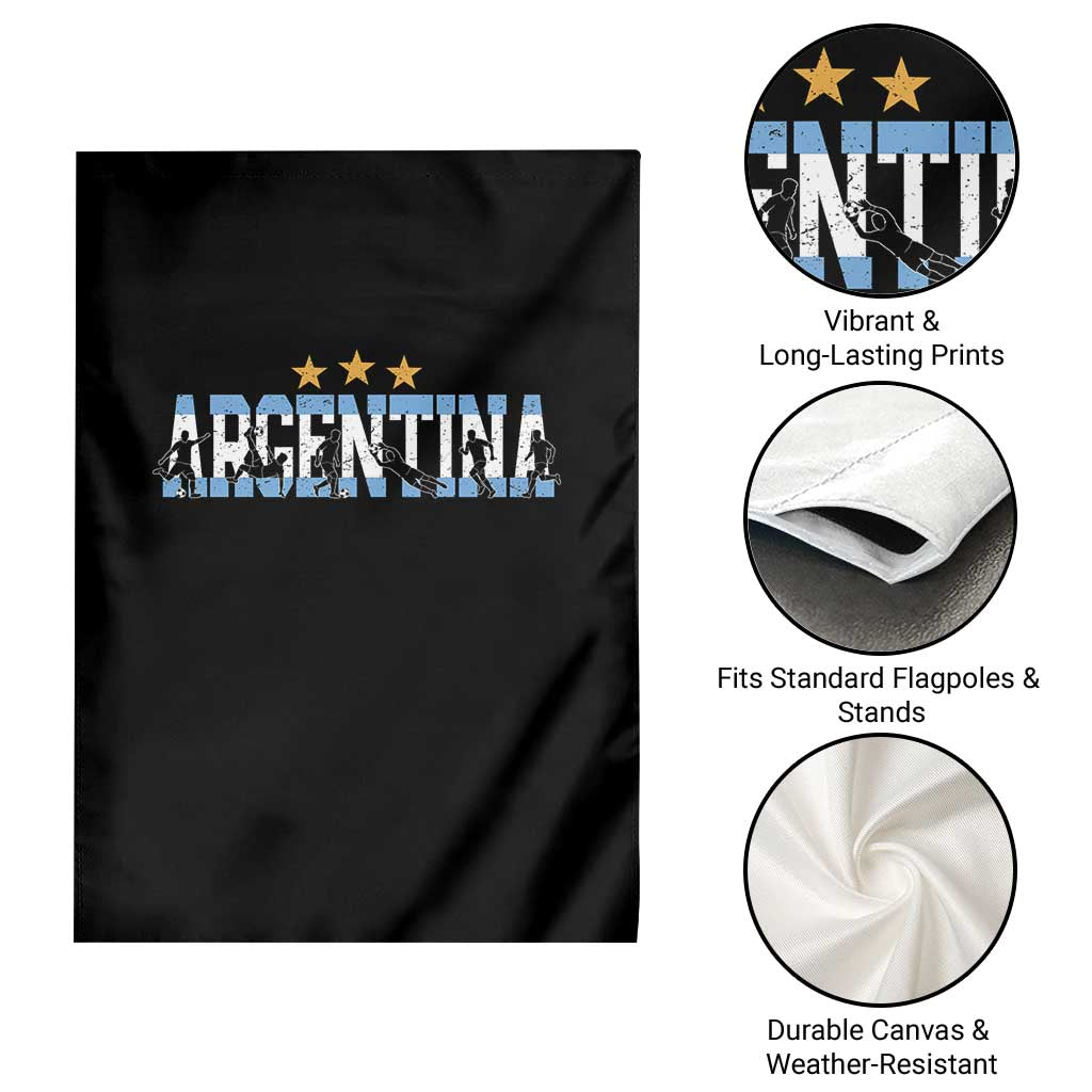 Proud Argentina Futbol Supporter National Pride Gift Garden Flag