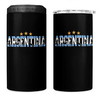 Proud Argentina Futbol Supporter National Pride Gift 4 in 1 Can Cooler Tumbler