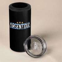 Proud Argentina Futbol Supporter National Pride Gift 4 in 1 Can Cooler Tumbler