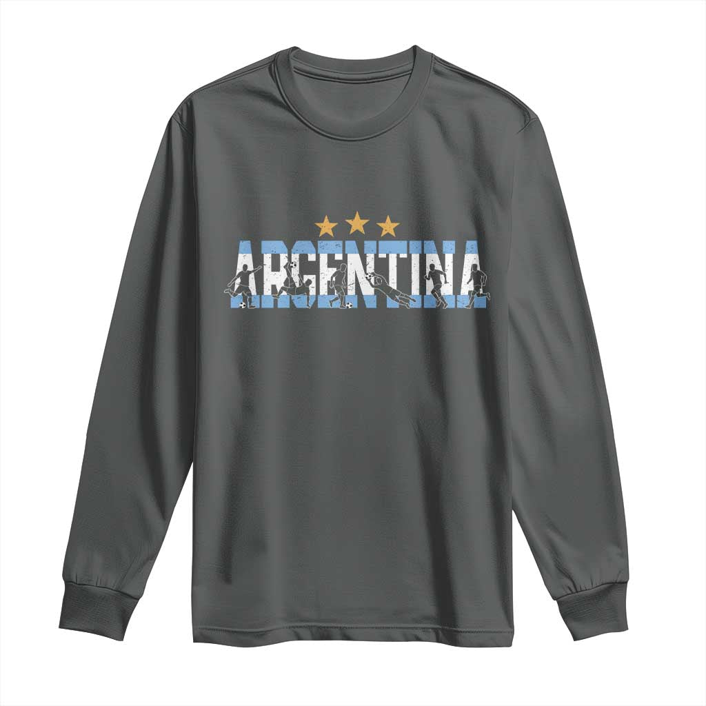 Proud Argentina Futbol Supporter National Pride Gift Long Sleeve Shirt