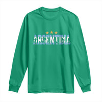 Proud Argentina Futbol Supporter National Pride Gift Long Sleeve Shirt