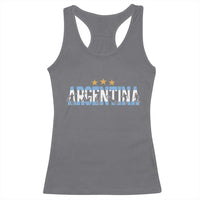 Proud Argentina Futbol Supporter National Pride Gift Racerback Tank Top