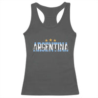 Proud Argentina Futbol Supporter National Pride Gift Racerback Tank Top