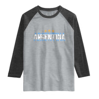 Proud Argentina Futbol Supporter National Pride Gift Raglan Shirt