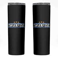 Proud Argentina Futbol Supporter National Pride Gift Skinny Tumbler