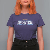 Proud Argentina Futbol Supporter National Pride Gift T Shirt For Women