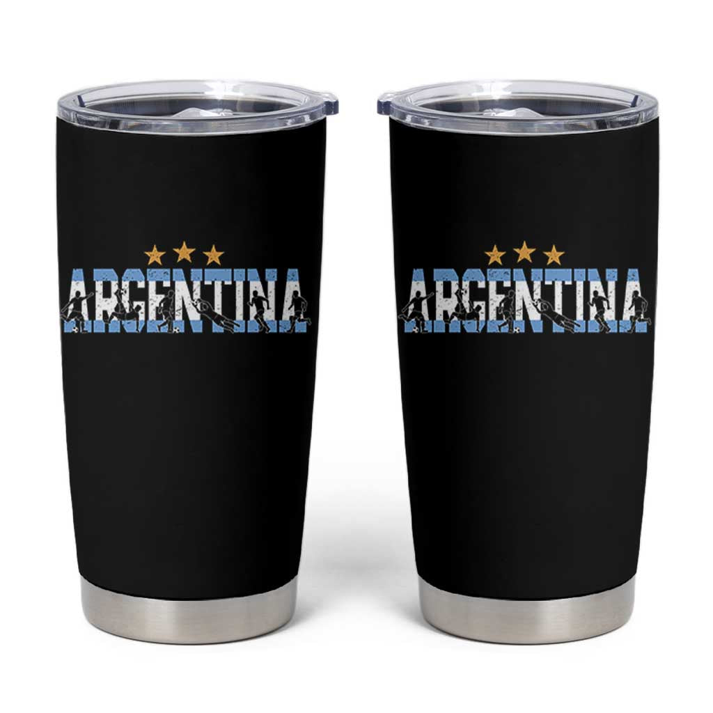Proud Argentina Futbol Supporter National Pride Gift Tumbler Cup