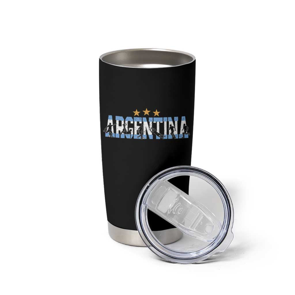 Proud Argentina Futbol Supporter National Pride Gift Tumbler Cup