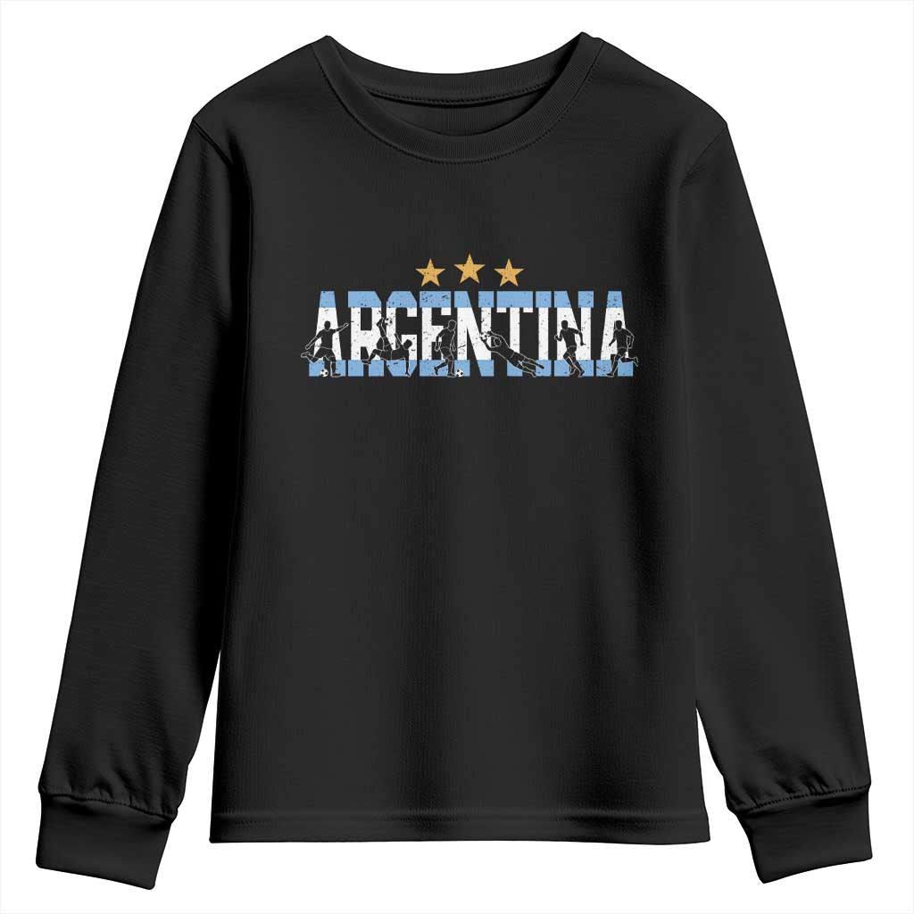 Proud Argentina Futbol Supporter National Pride Gift Youth Sweatshirt