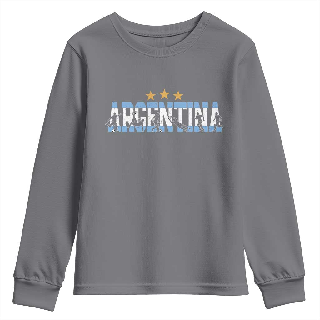 Proud Argentina Futbol Supporter National Pride Gift Youth Sweatshirt