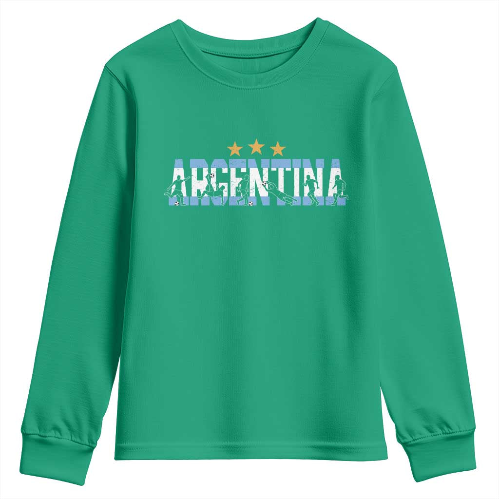 Proud Argentina Futbol Supporter National Pride Gift Youth Sweatshirt