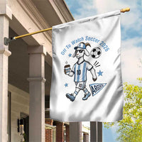 Funny Goat Football Lover Garden Flag Off To Watch Argentina Soccer 2026