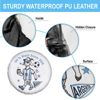 Funny Goat Football Lover Spare Tire Cover Off To Watch Argentina Soccer 2026