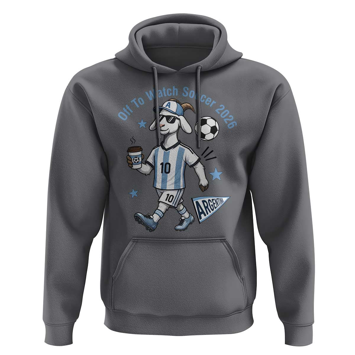 Funny Goat Football Lover Hoodie Off To Watch Argentina Soccer 2026