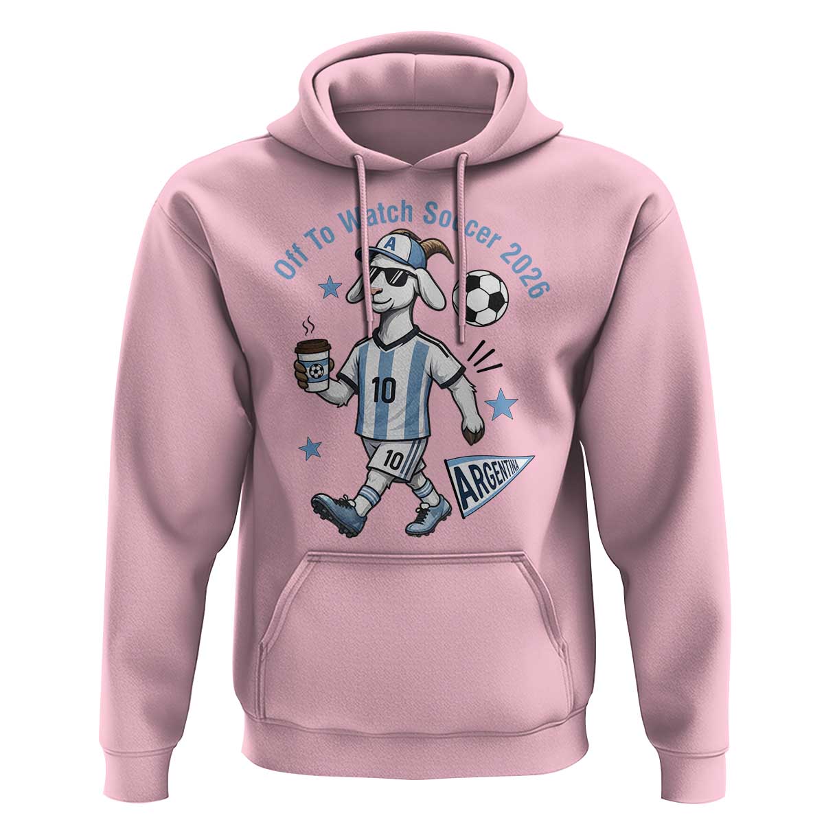 Funny Goat Football Lover Hoodie Off To Watch Argentina Soccer 2026