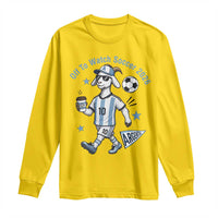 Funny Goat Football Lover Long Sleeve Shirt Off To Watch Argentina Soccer 2026